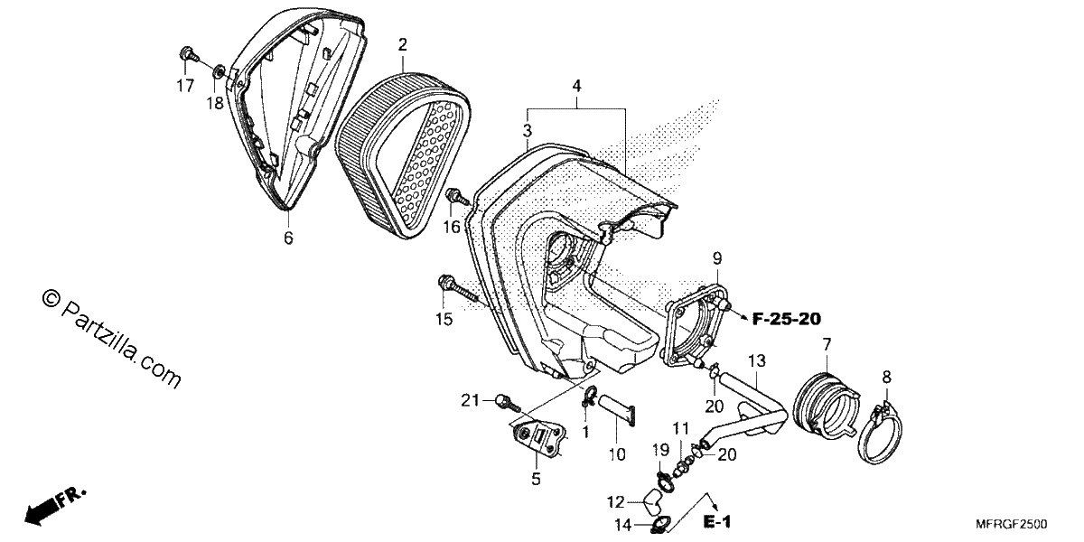 Diagrama de AIR CLEANER