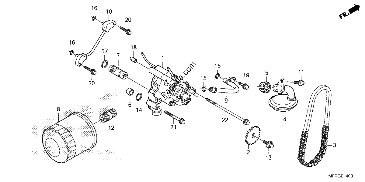 Diagrama de OIL FILTER OIL PUMP