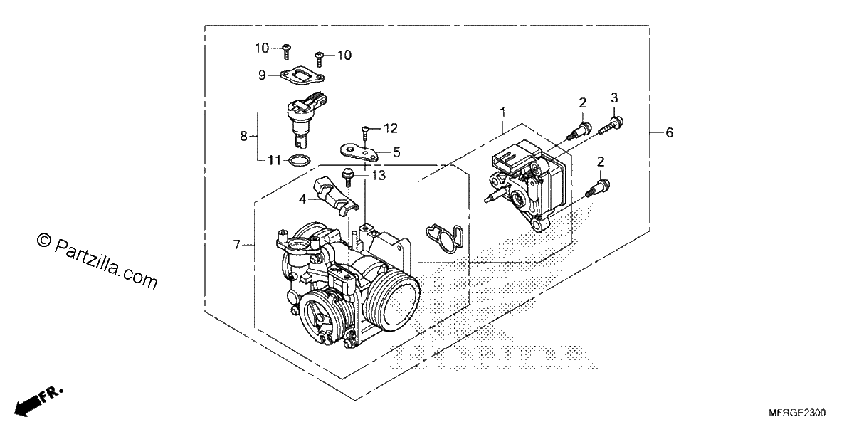 Diagrama de THROTTLE BODY