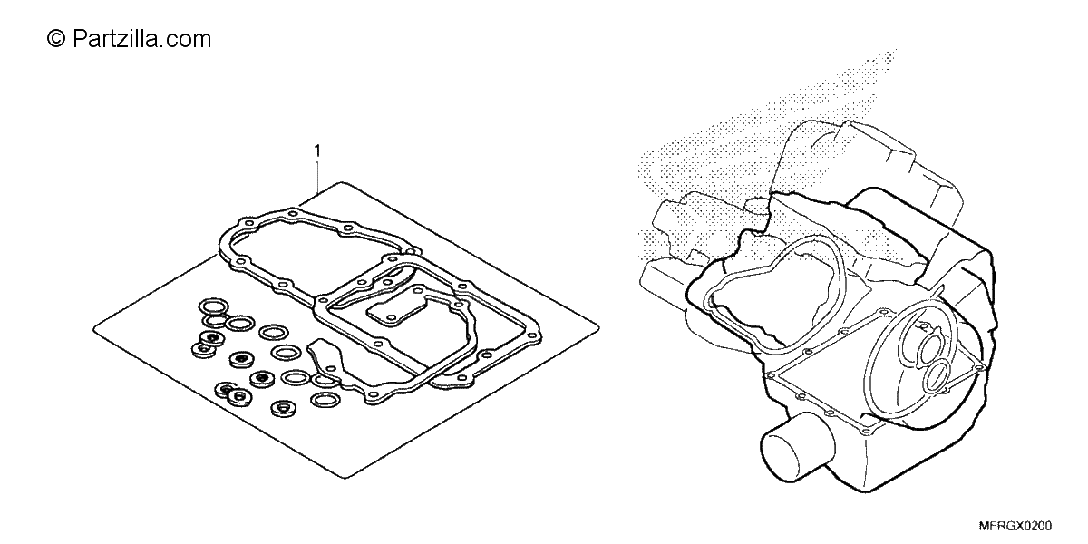 Diagrama de GASKET KIT B