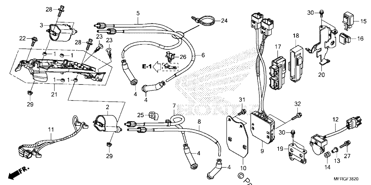 Diagrama de IGNITION COIL ECU