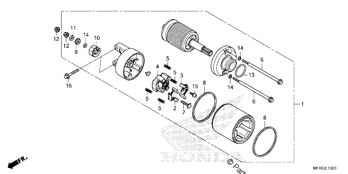 Diagrama de STARTER MOTOR