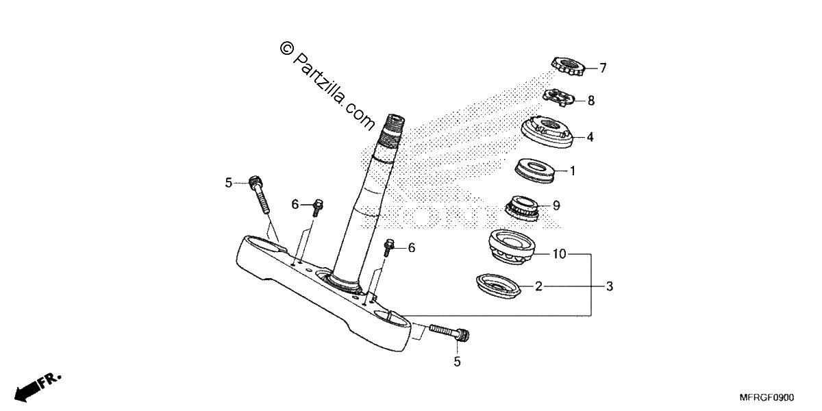 Diagrama de STEERING STEM