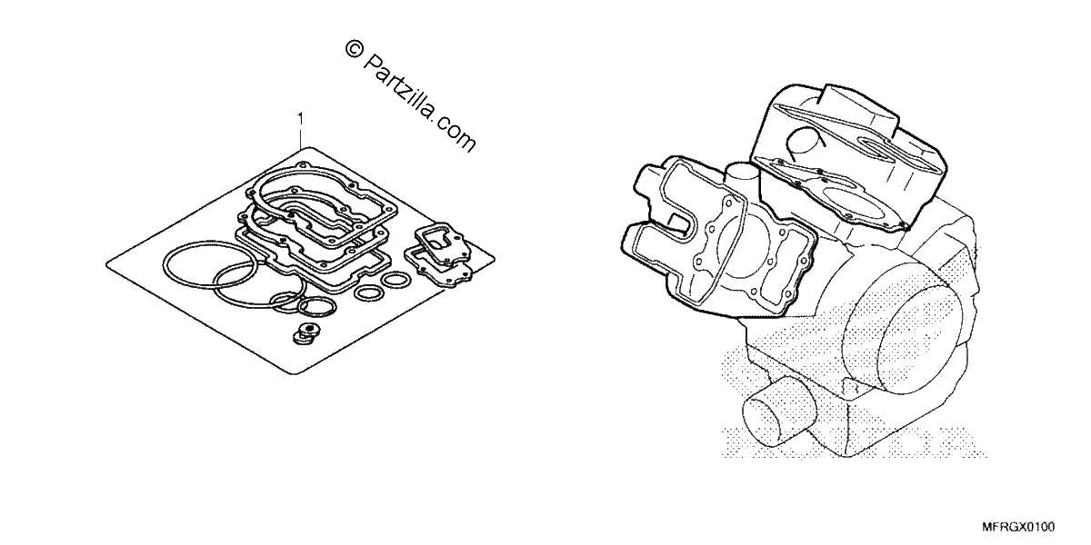 Diagrama de GASKET KIT A