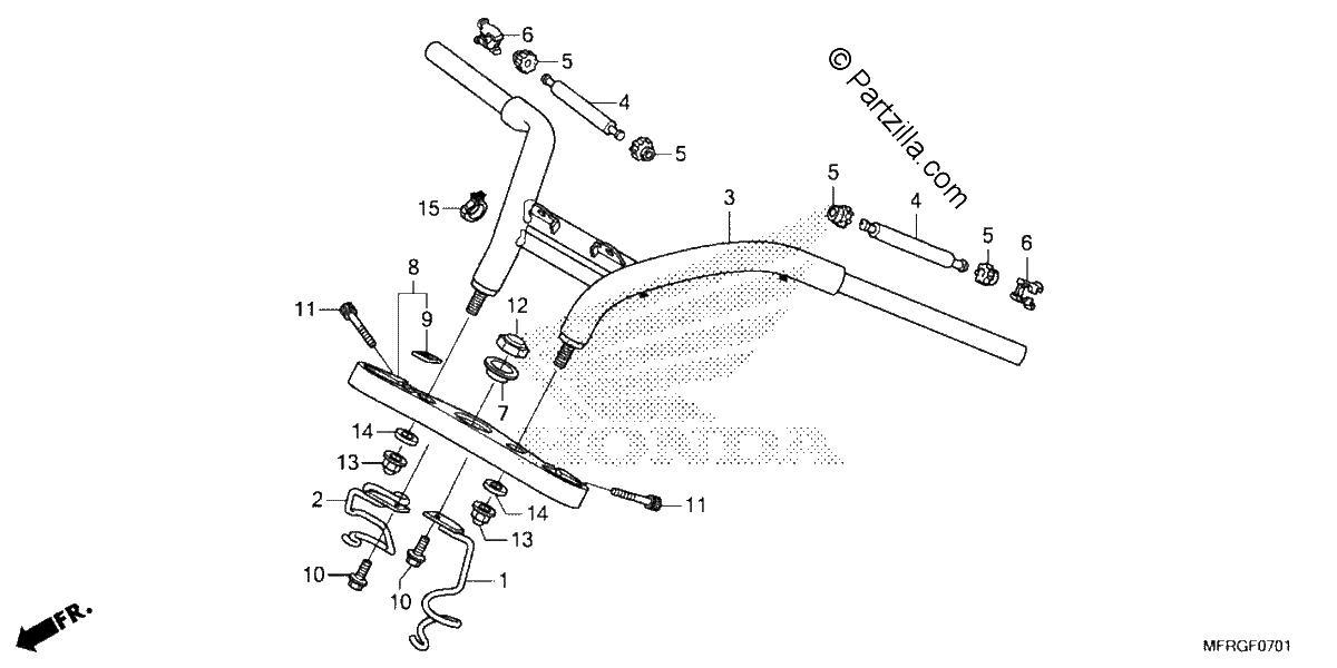 Diagrama de HANDLEBAR TOP BRIDGE 2