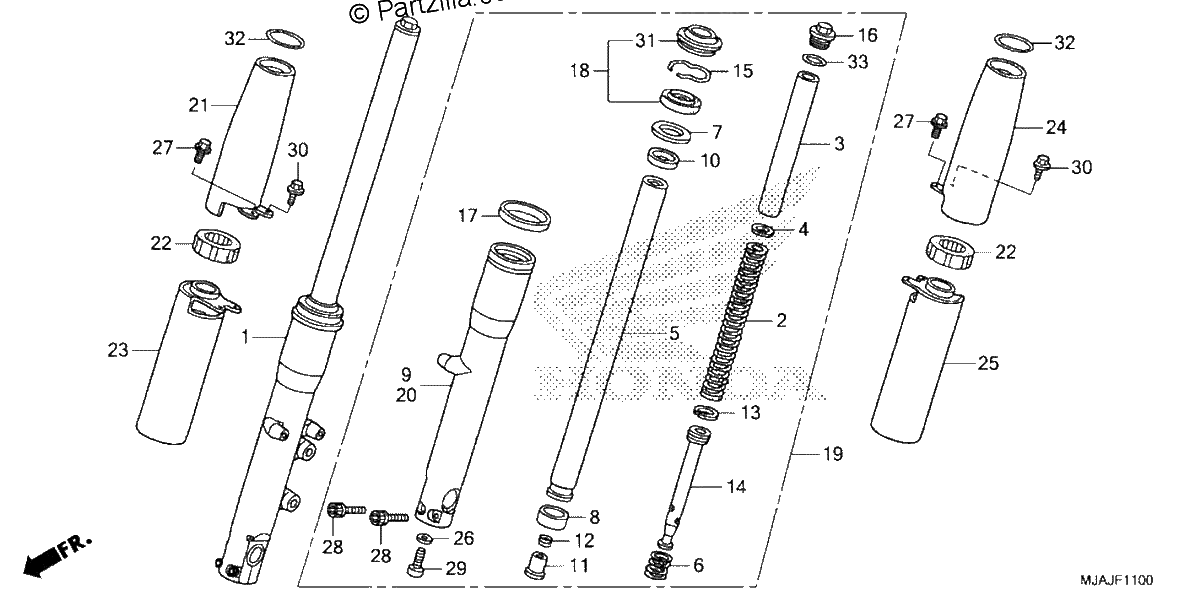 Diagrama de FRONT FORK
