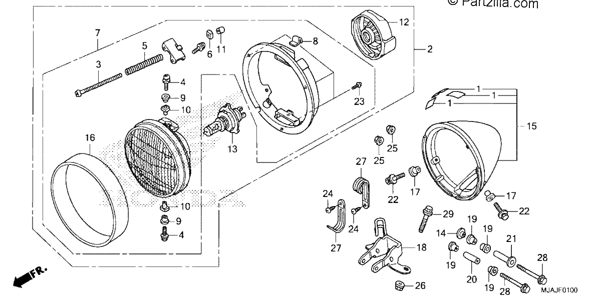 Diagrama de HEADLIGHT 1