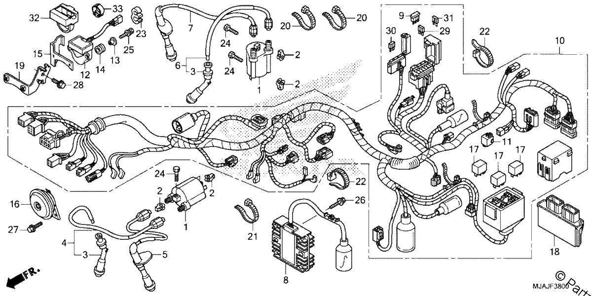 Diagrama de WIRE HARNESS 1