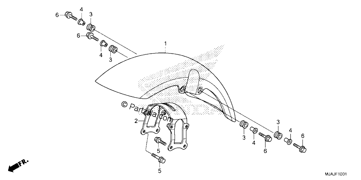 Diagrama de FRONT FENDER 2