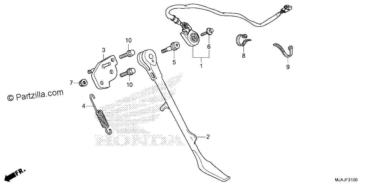 Diagrama de SIDE STAND