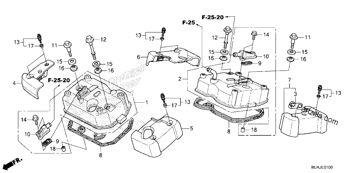 Diagrama de CYLINDER HEAD COVER