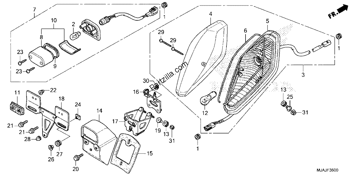 Diagrama de TAILLIGHT 1