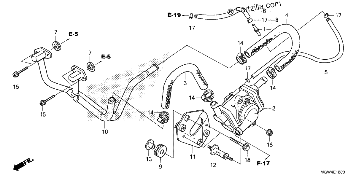 Diagrama de AIR INJECTION CONTROL VALVE