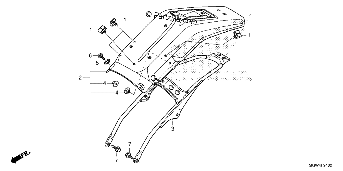 Diagrama de REAR FENDER