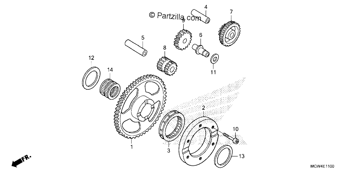 Diagrama de STARTING CLUTCH