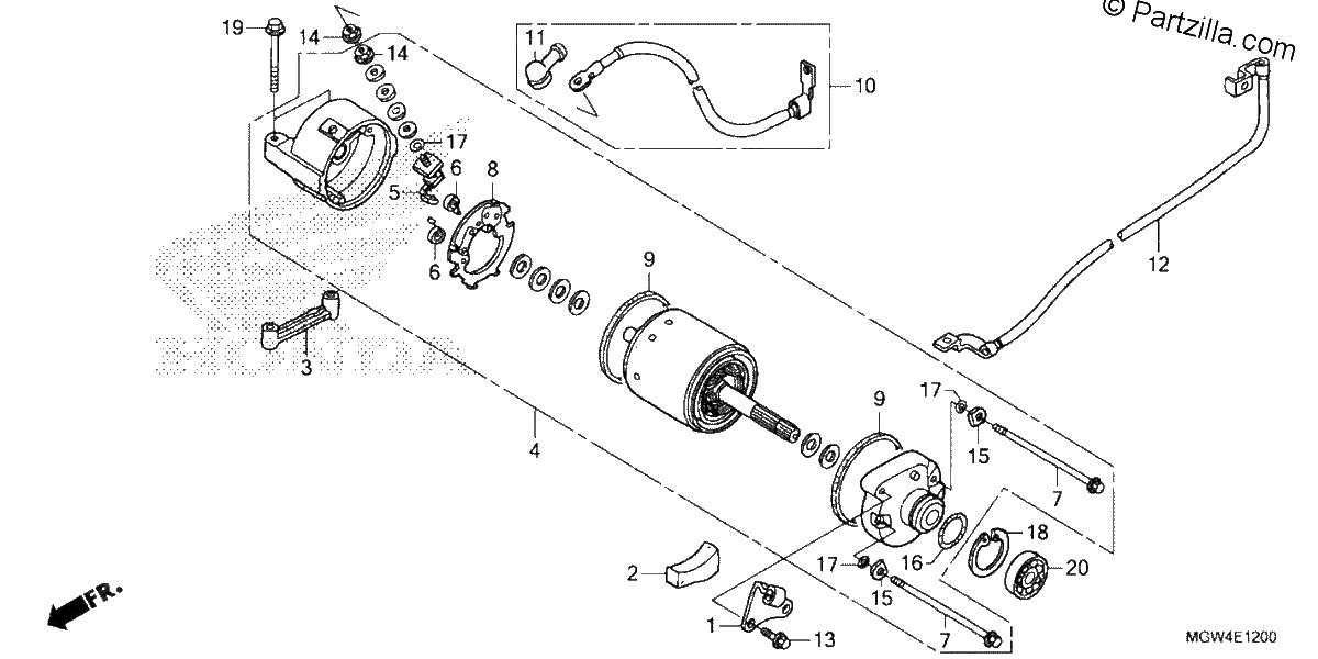 Diagrama de STARTING MOTOR