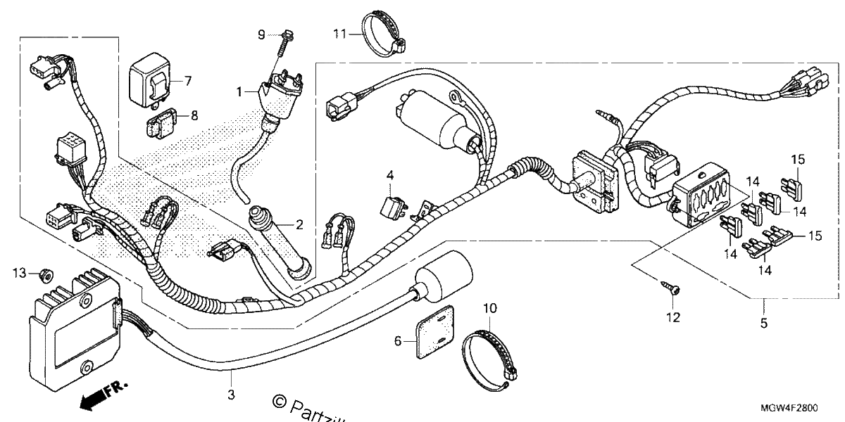 Diagrama de WIRE HARNESS
