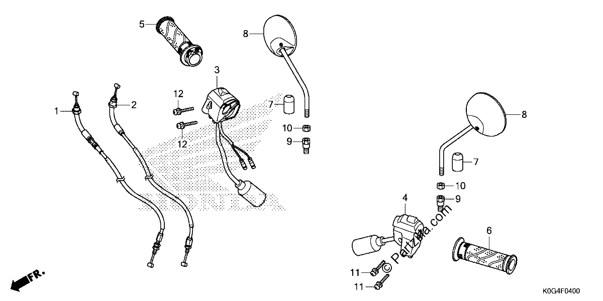 Diagrama de SWITCH CABLE MIRROR