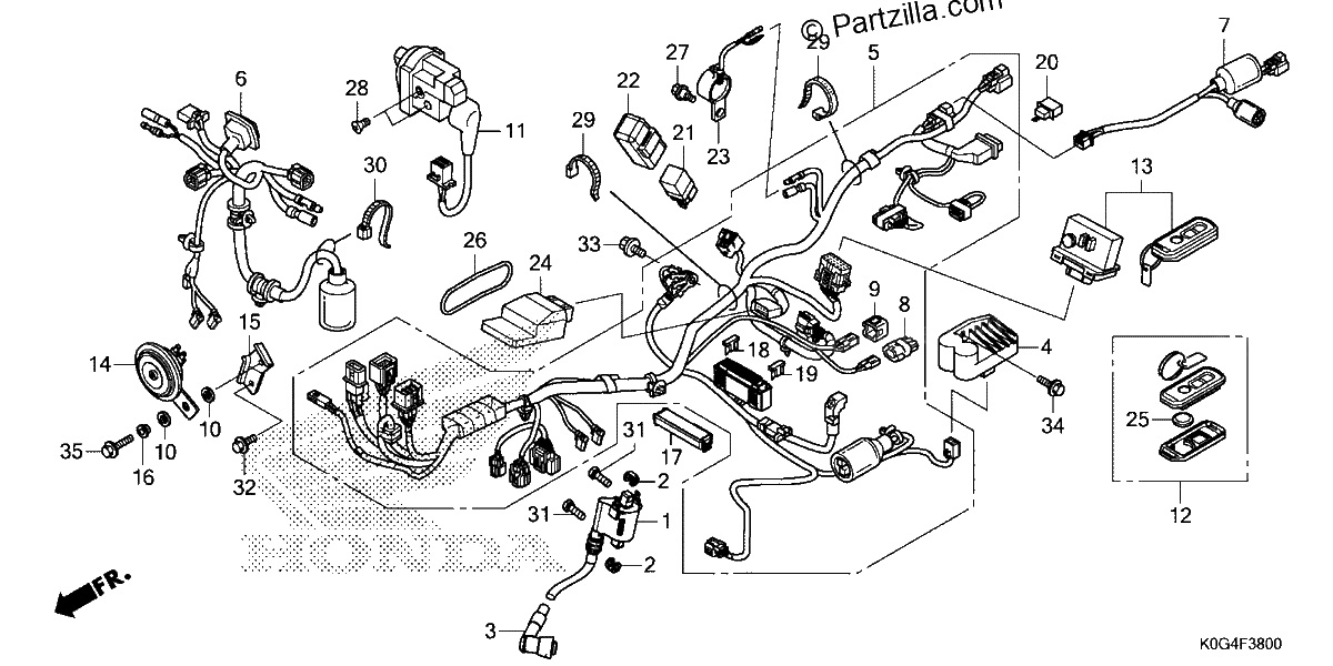Diagrama de WIRE HARNESS