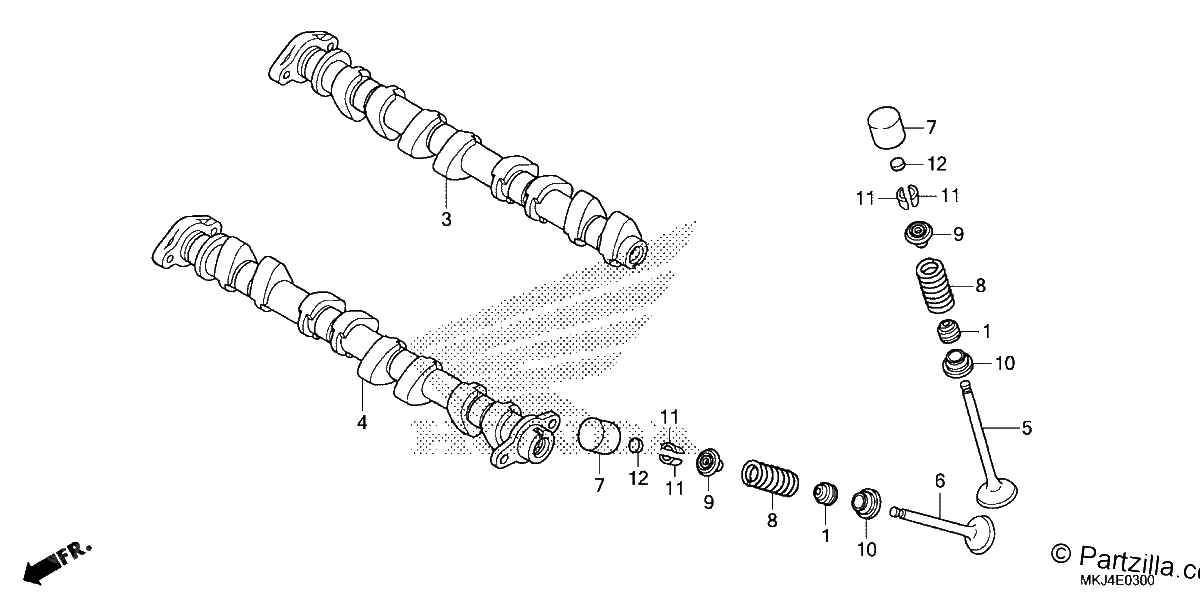 Diagrama de CAMSHAFT VALVE