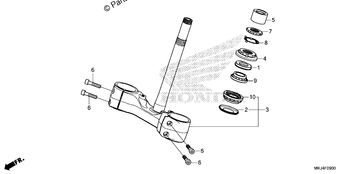 Diagrama de STEERING STEM