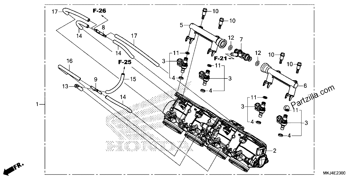 Diagrama de THROTTLE BODY