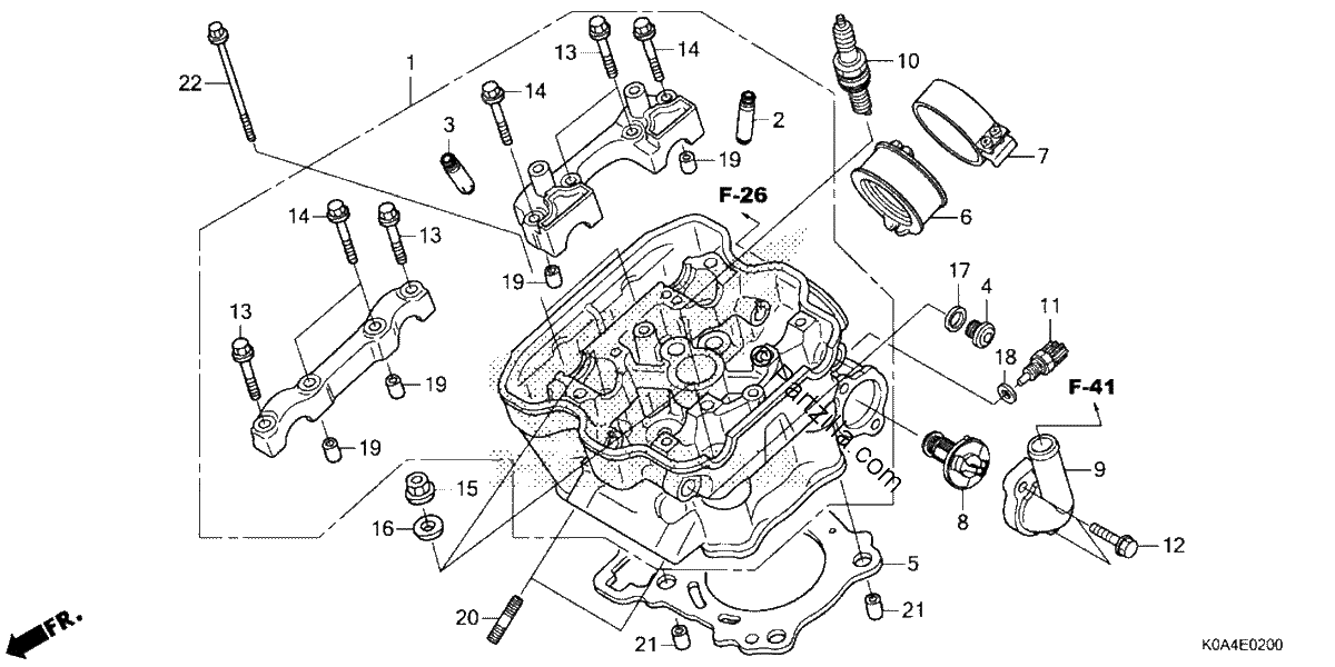Diagrama de CYLINDER HEAD