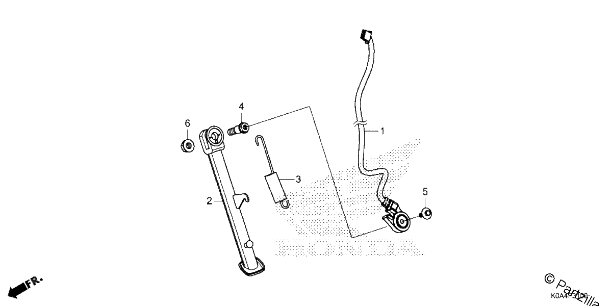 Diagrama de SIDE STAND