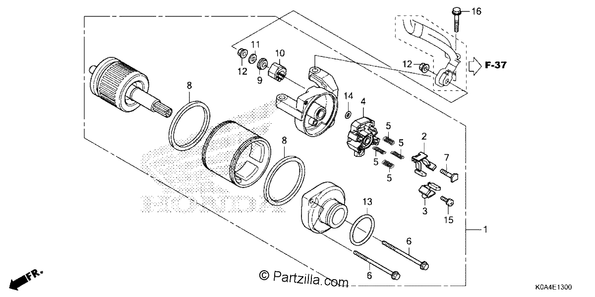 Diagrama de STARTER MOTOR