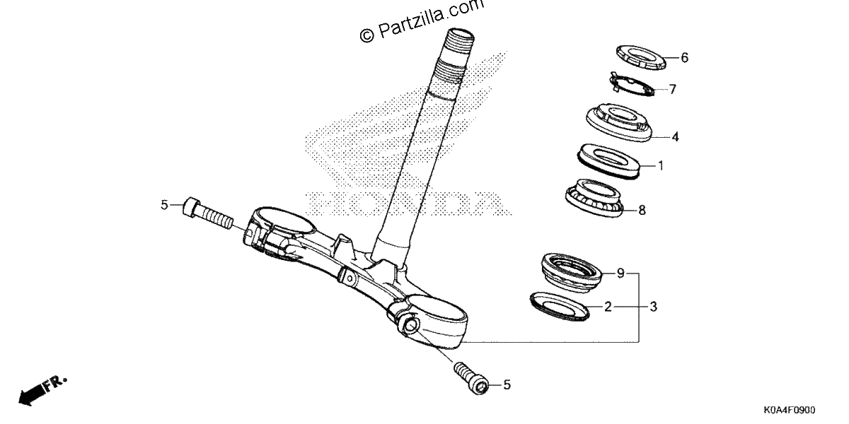 Diagrama de STEERING STEM