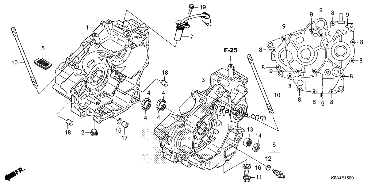 Diagrama de CRANKCASE