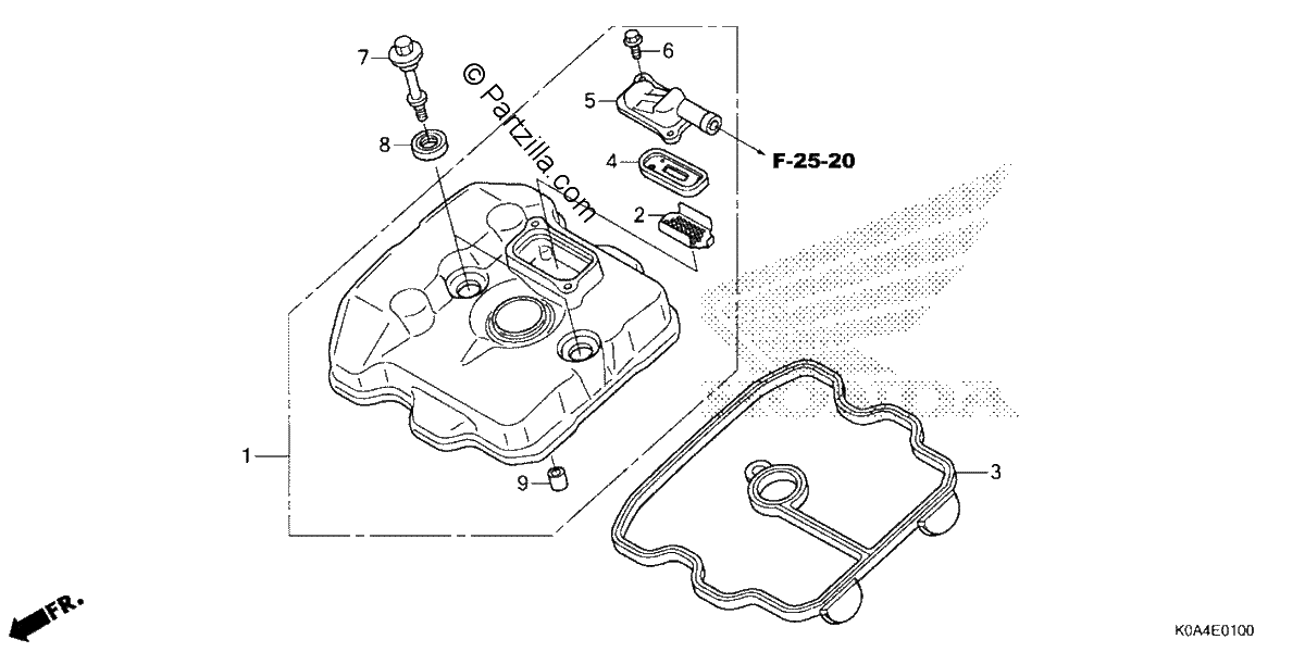 Diagrama de CYLINDER HEAD COVER