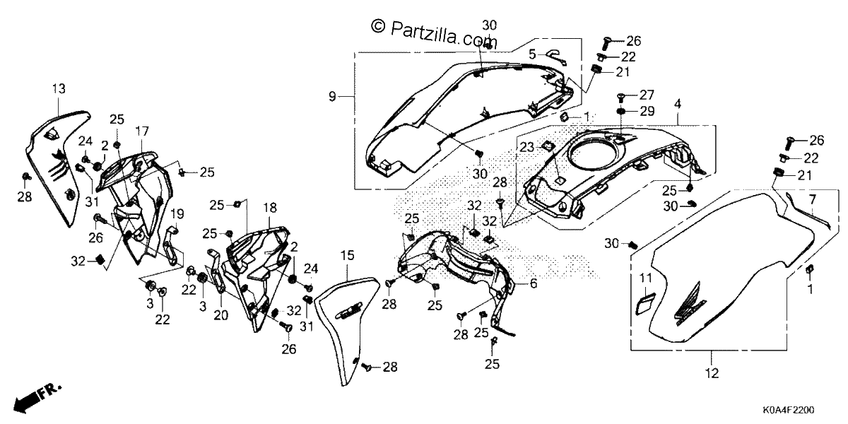 Diagrama de SHROUD TANK COVER