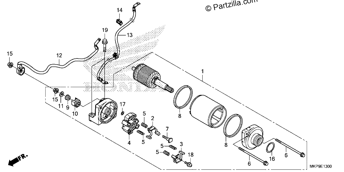 Diagrama de STARTER MOTOR
