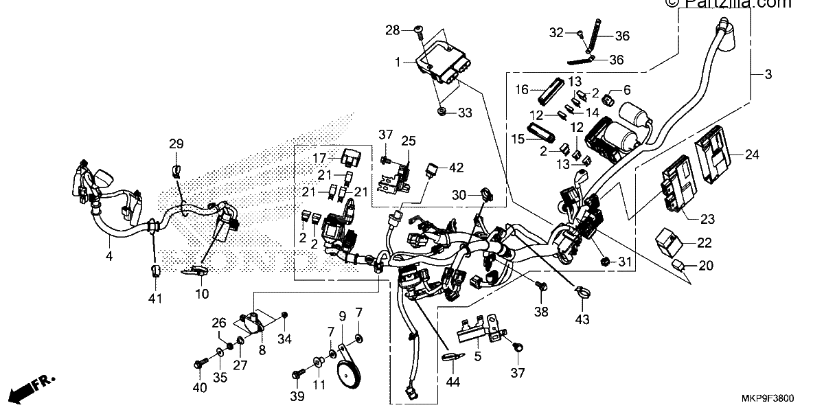 Diagrama de WIRE HARNESS
