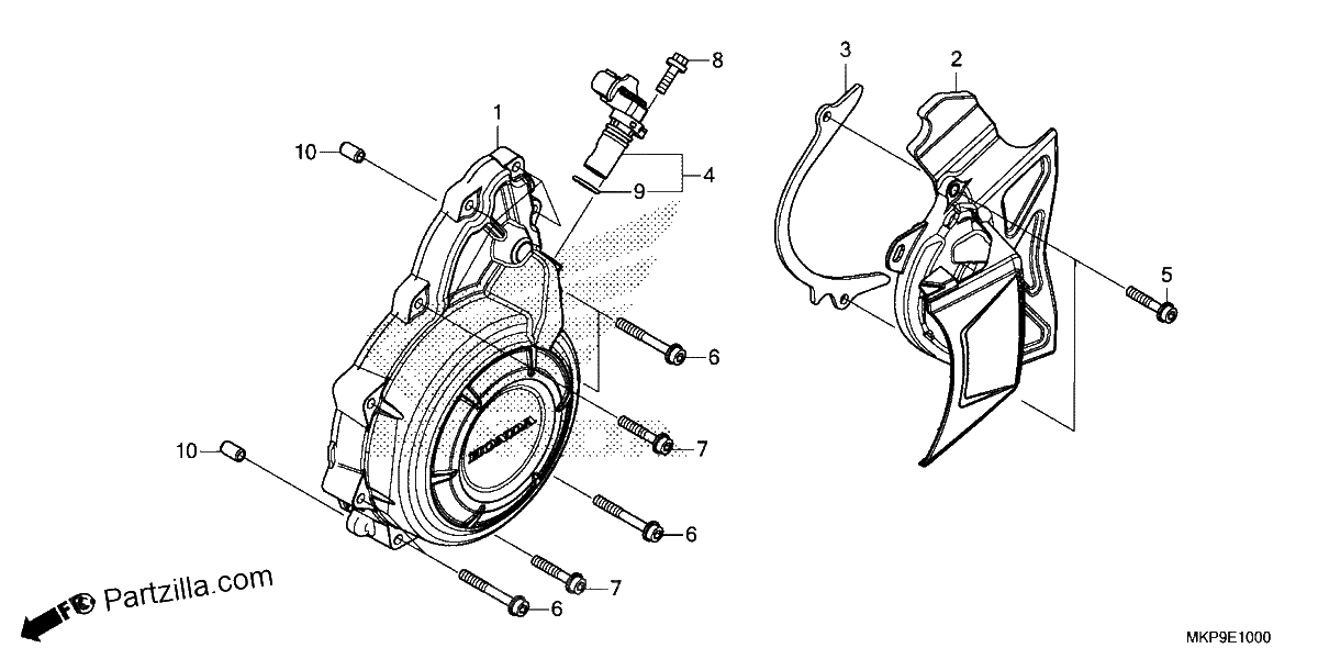 Diagrama de ALTERNATOR COVER