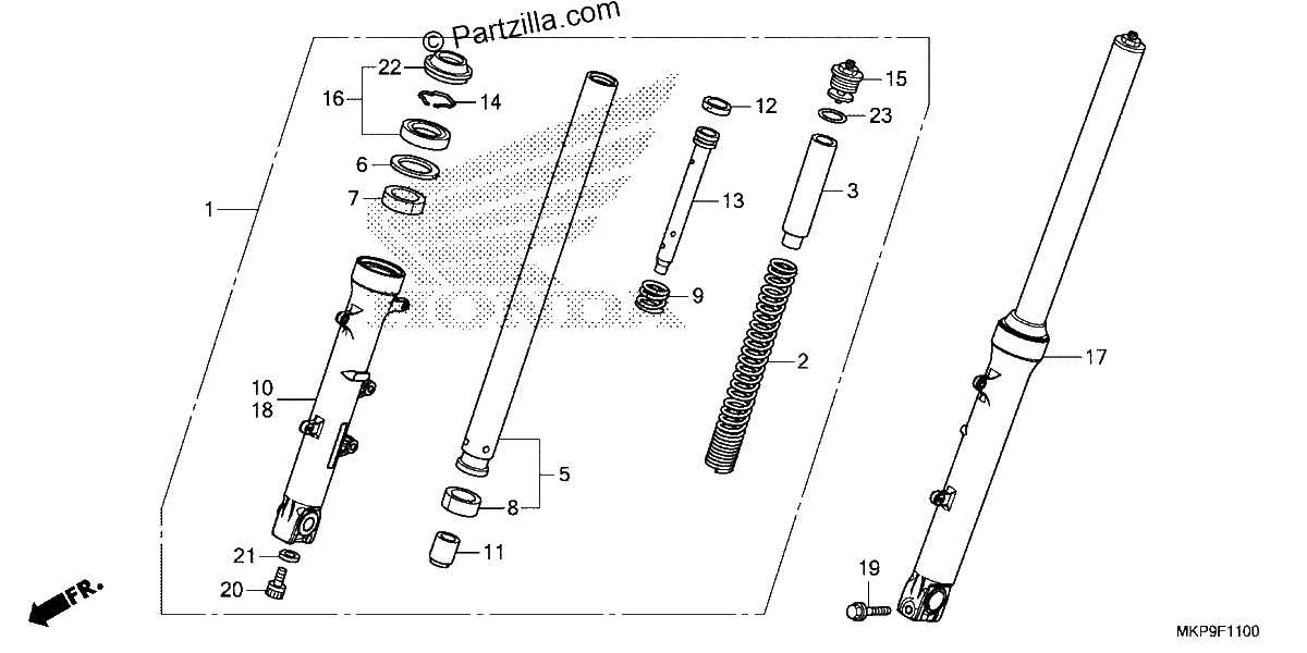 Diagrama de FRONT FORK