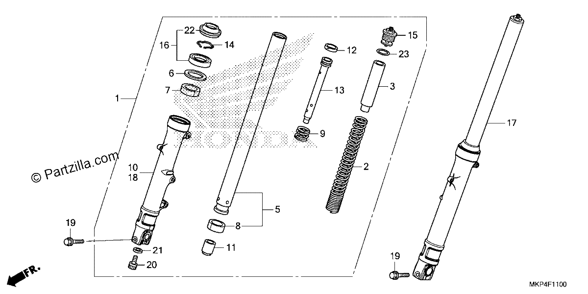 Diagrama de FRONT FORK 1