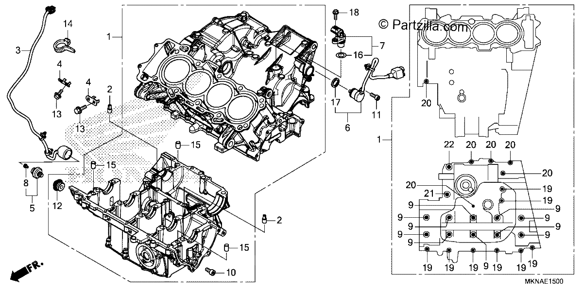Diagrama de CRANKCASE