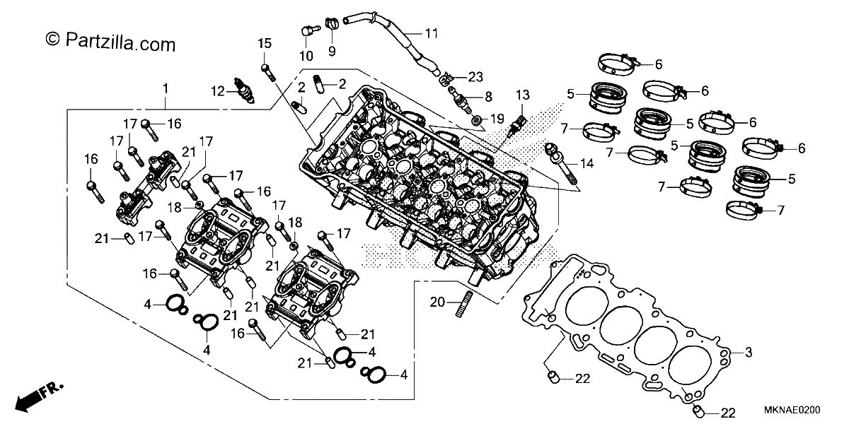 Diagrama de CYLINDER HEAD