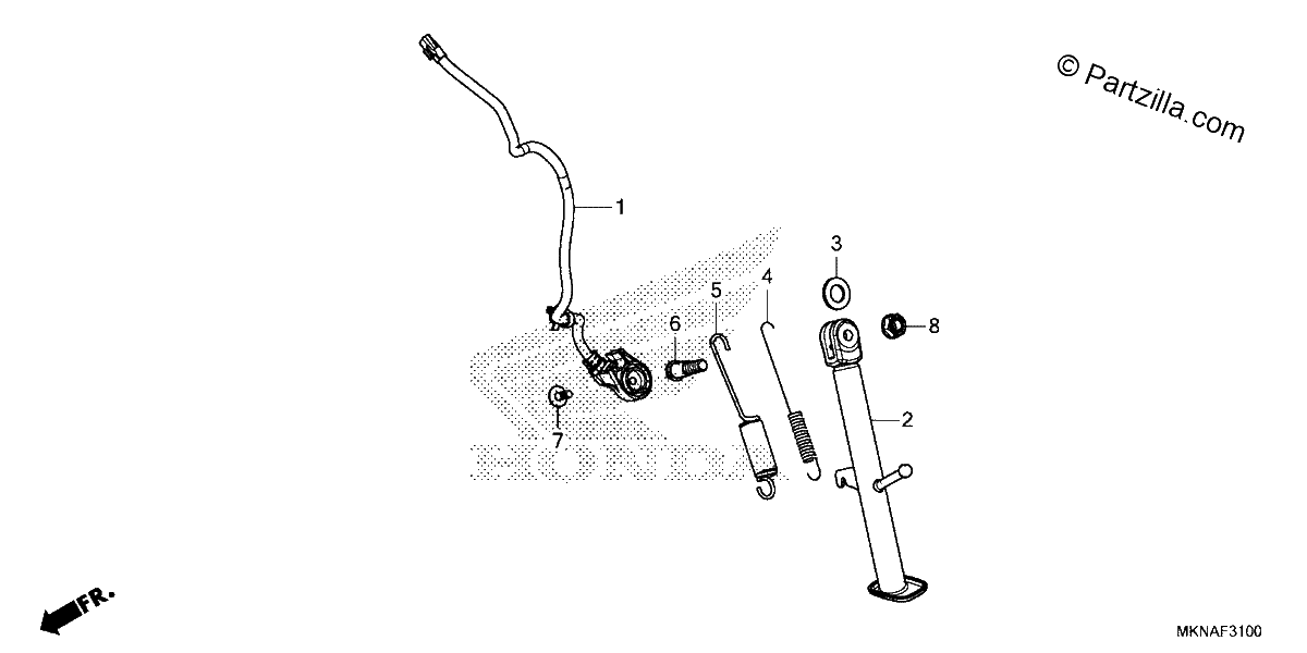 Diagrama de SIDE STAND