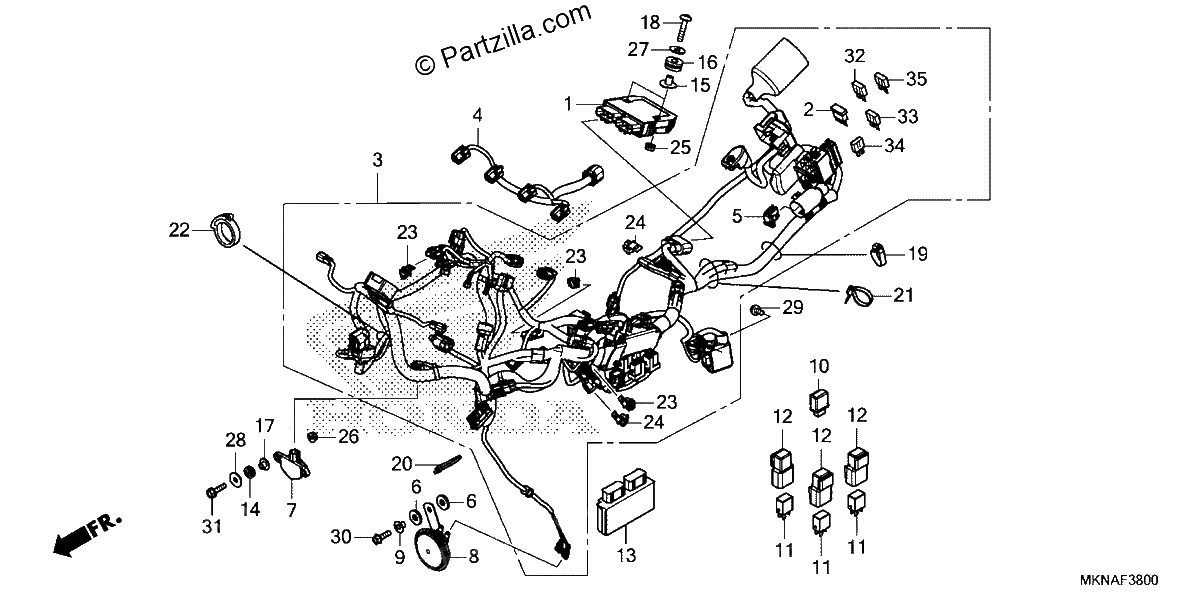 Diagrama de WIRE HARNESS