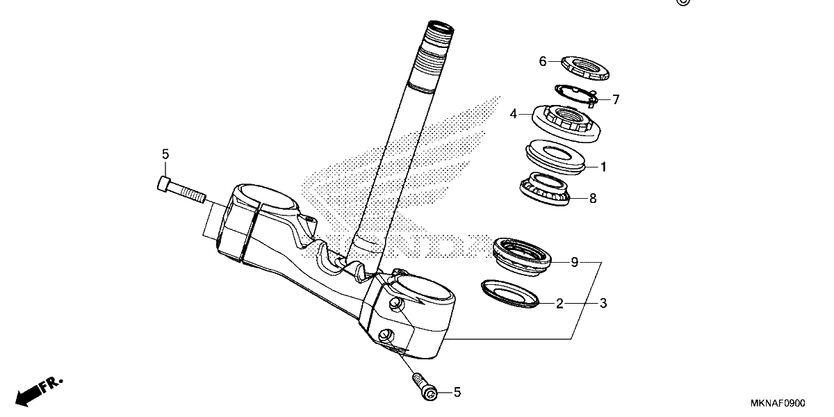 Diagrama de STEERING STEM