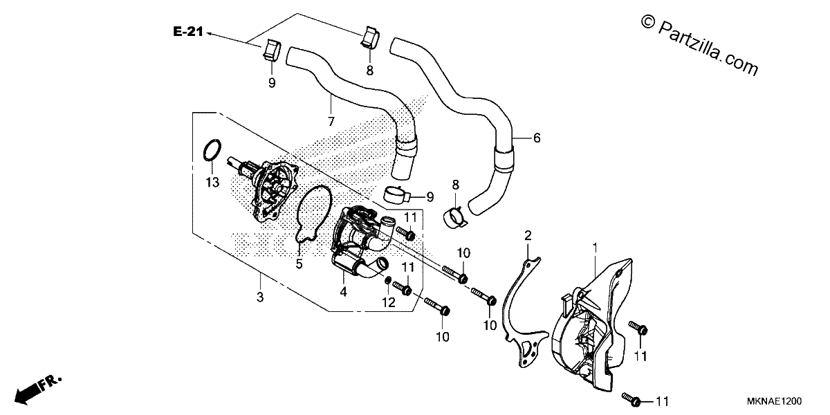 Diagrama de WATER PUMP