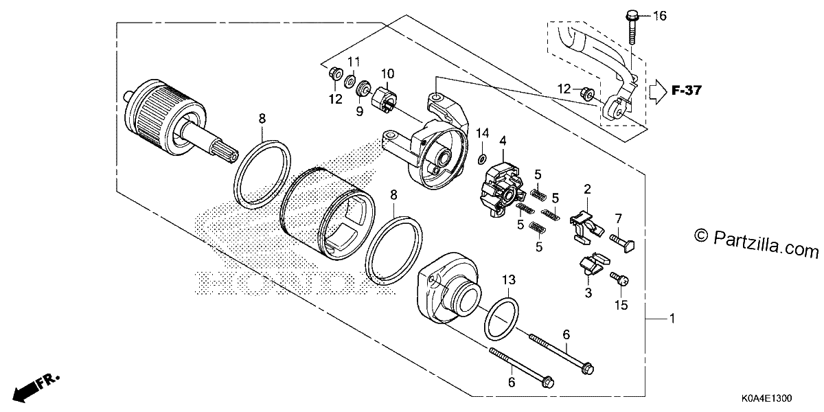 Diagrama de STARTER MOTOR 1