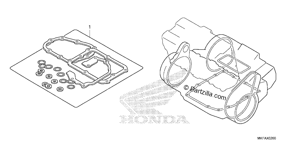 Diagrama de GASKET KIT B
