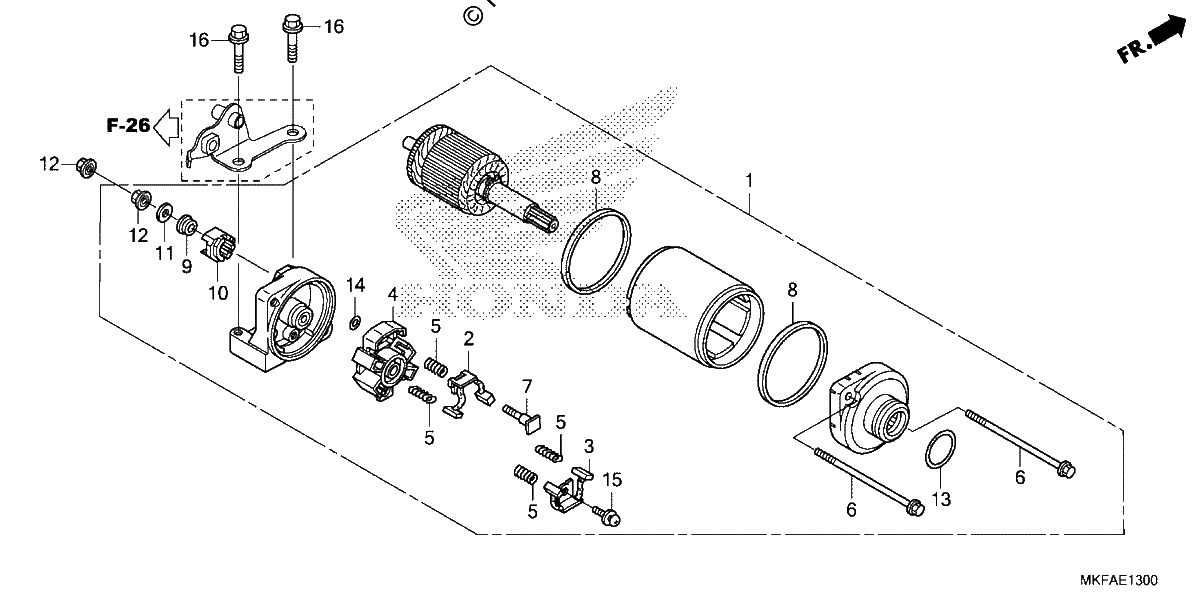 Diagrama de STARTER MOTOR