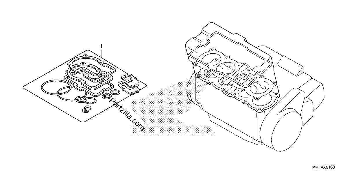 Diagrama de GASKET KIT A