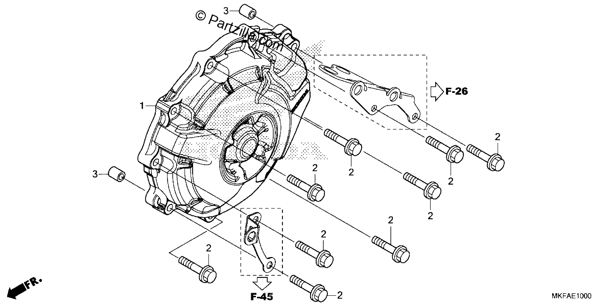 Diagrama de ALTERNATOR COVER
