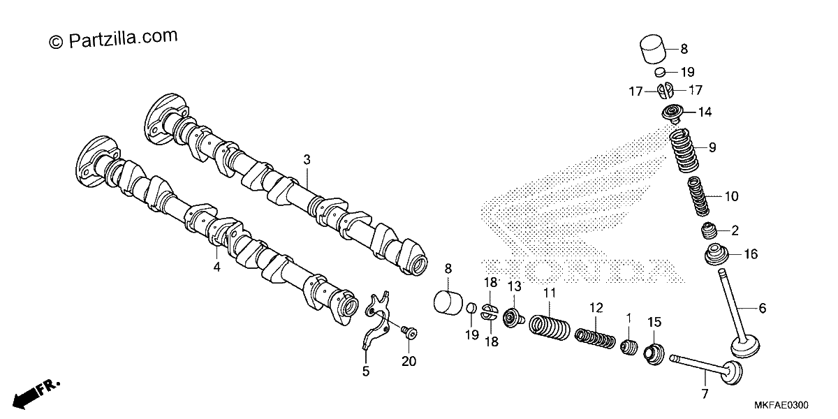 Diagrama de CAMSHAFT VALVE